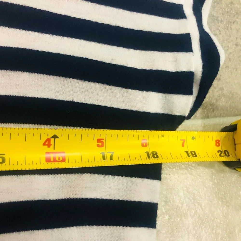 ❤️‍🔥Charming Charlie❤️‍🔥Striped SS Tee w/Sheer Back❤️‍🔥Measurements Pics❤️‍🔥 - Picture 11 of 11